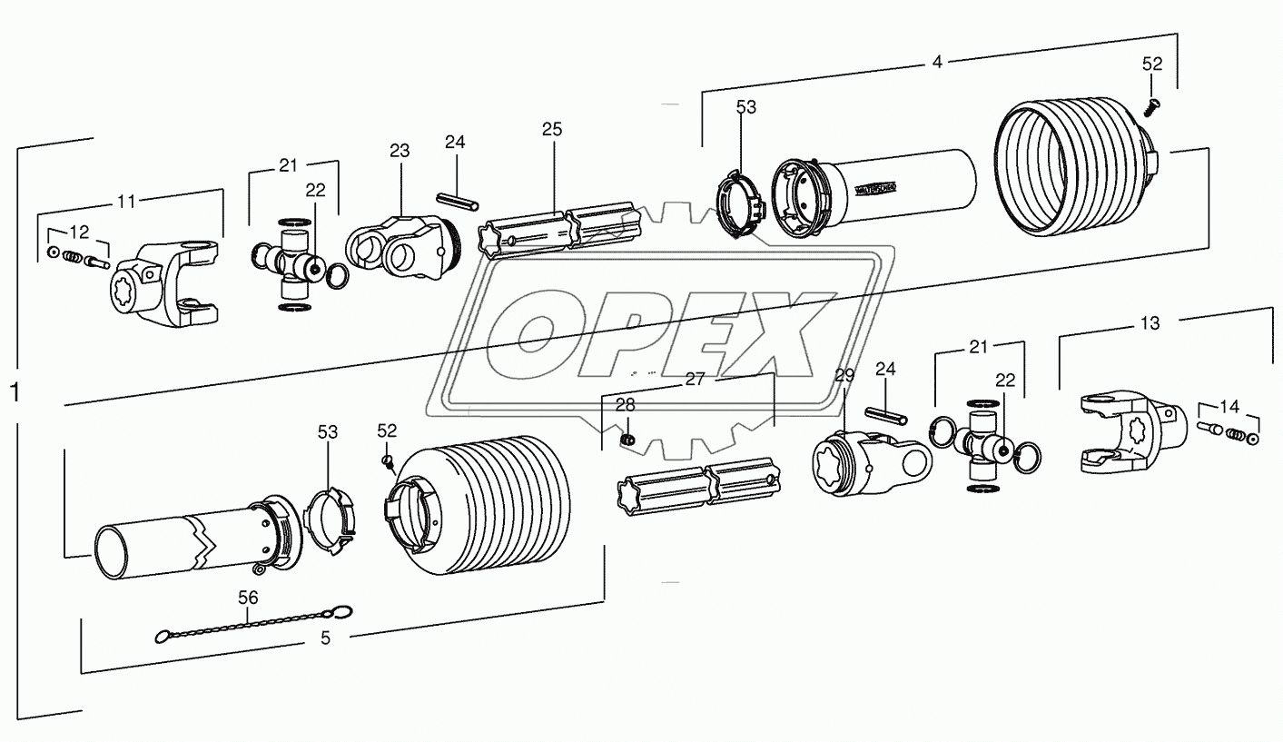 P.T.O shafts-drive- Pick-up