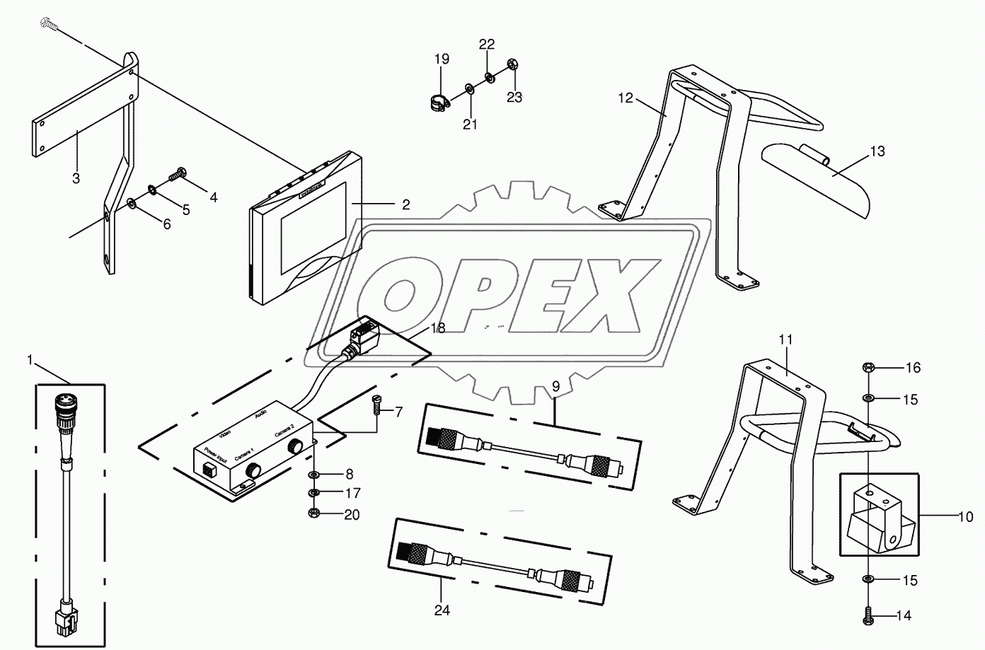 Camera surveillance/Rear view mirror