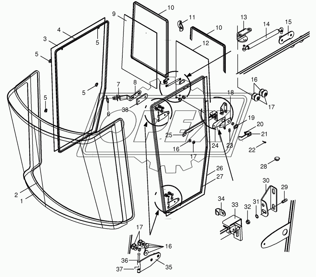 Cab- glazing