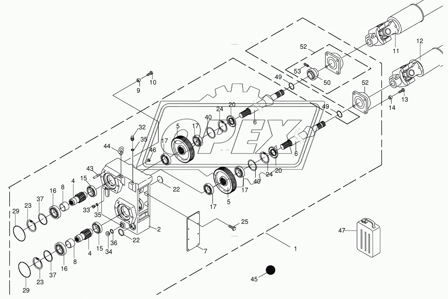 Auxiliary gearbox/Drive