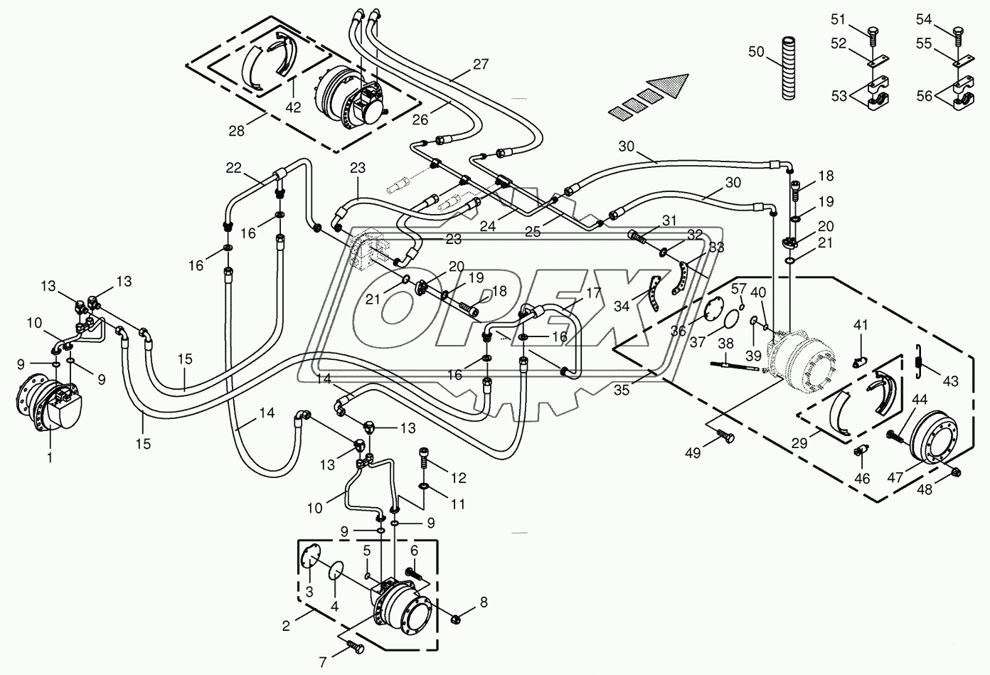 Traction drive wheel engine