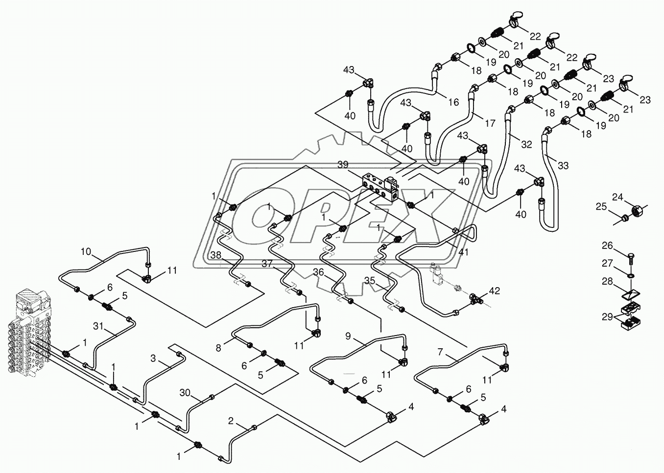 Hydraulics- front attachment