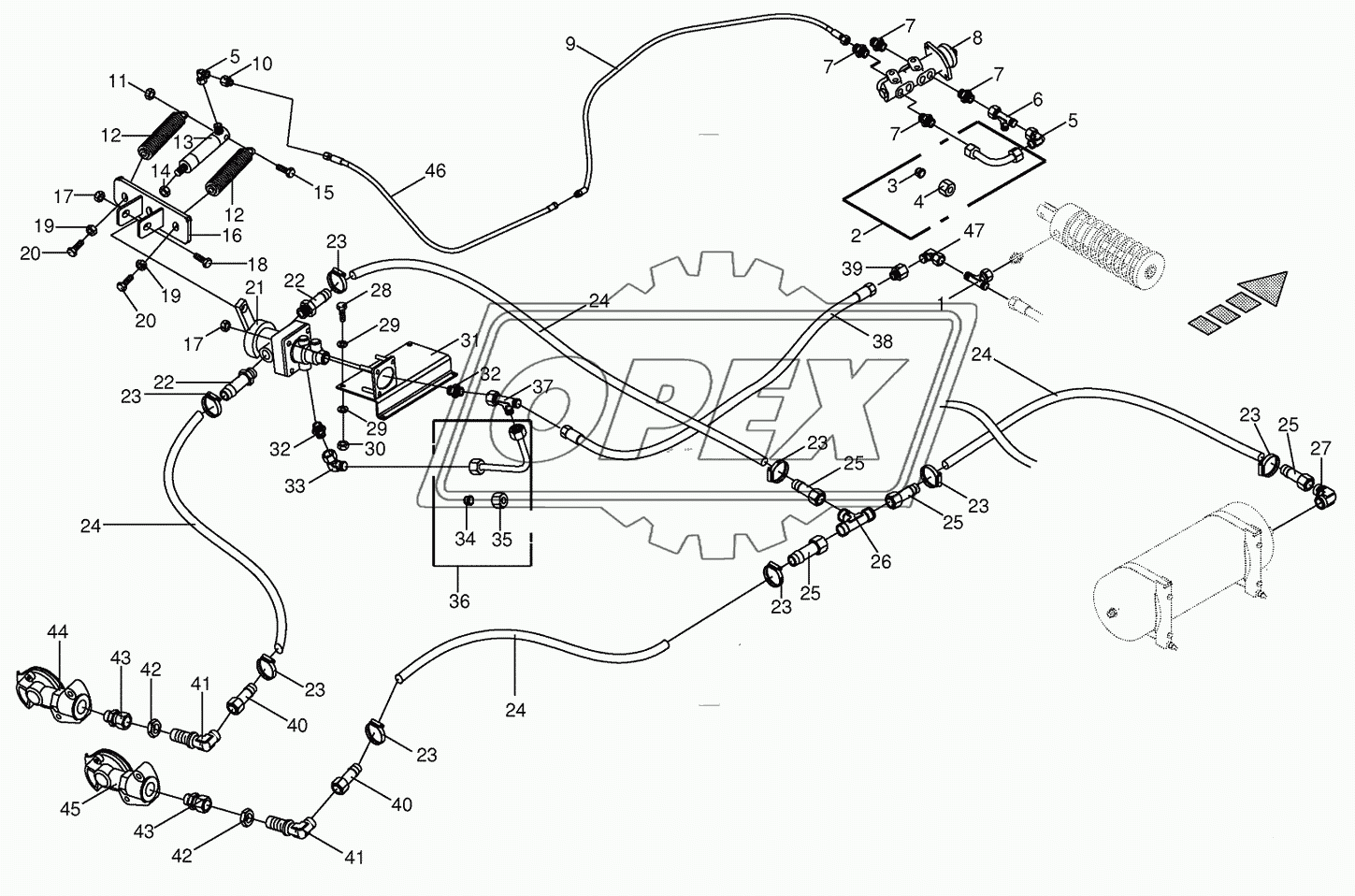 Additive connection for trailer