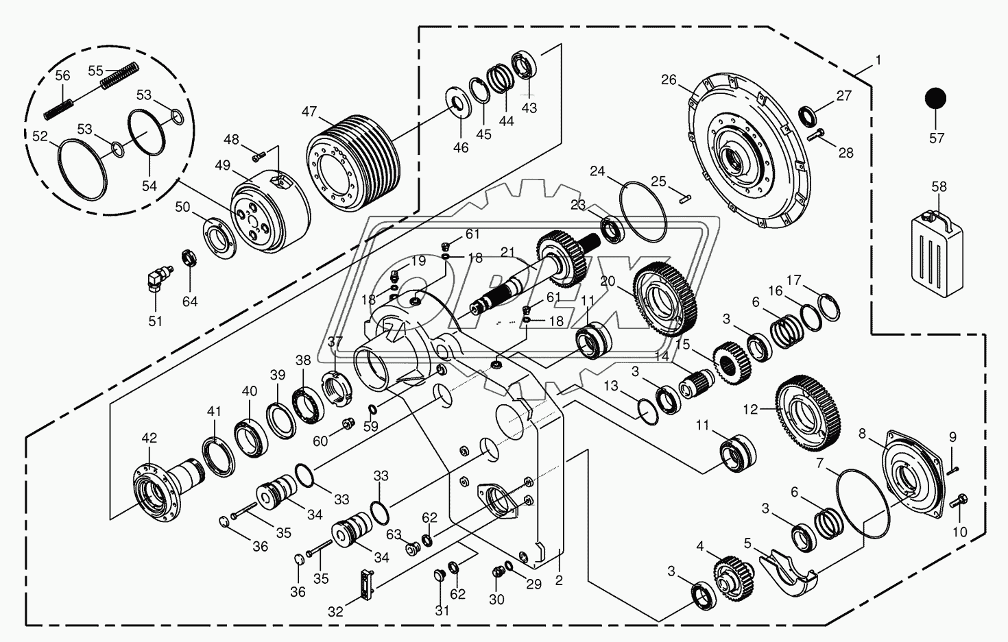 Motor output gear 2