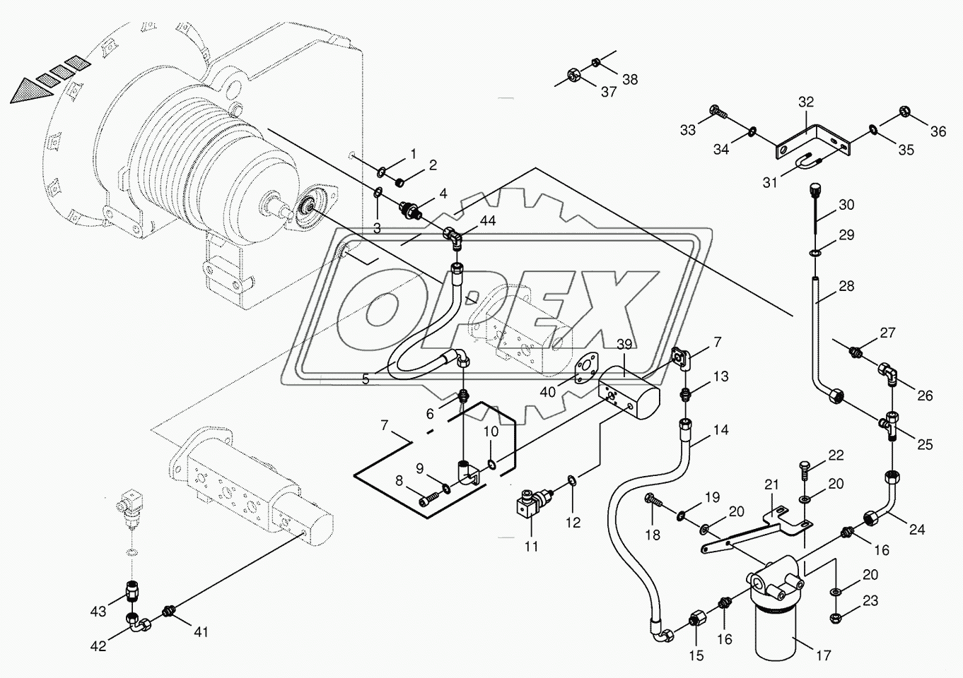 Gear oil cooler