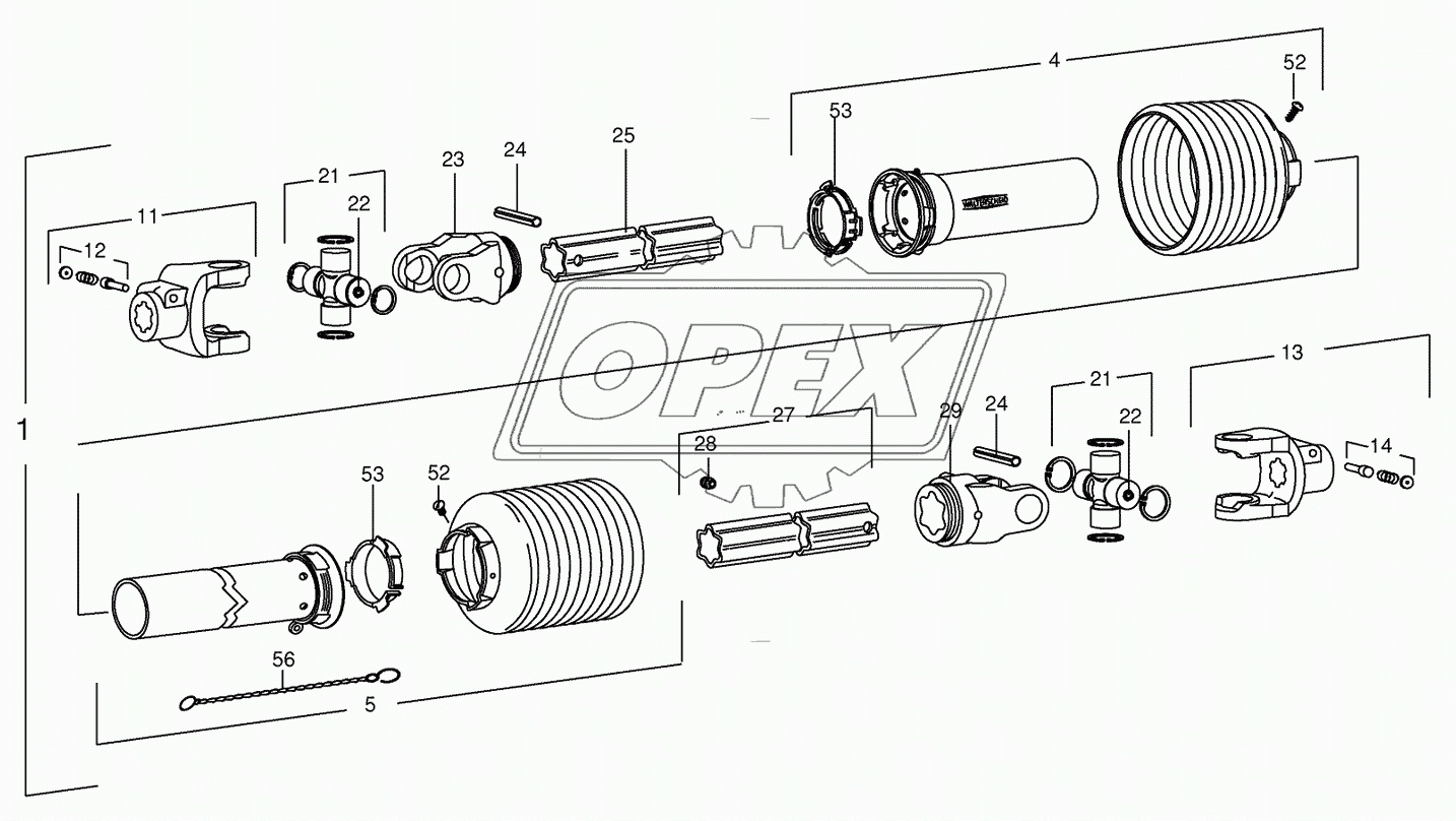 P.T.O shafts-drive- Pick-up