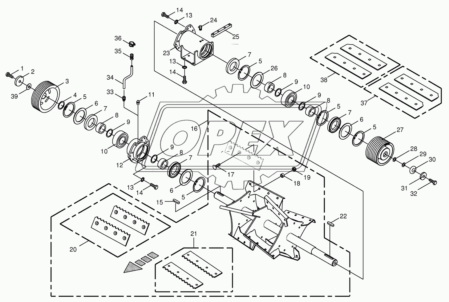 Discharge accelerator/bearing