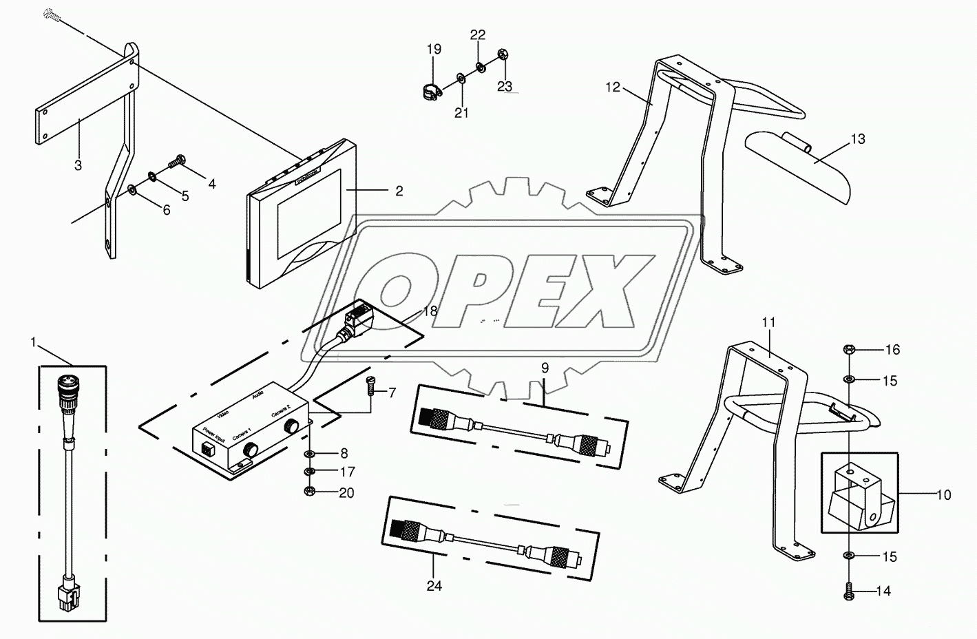 Camera surveillance/Rear view mirror