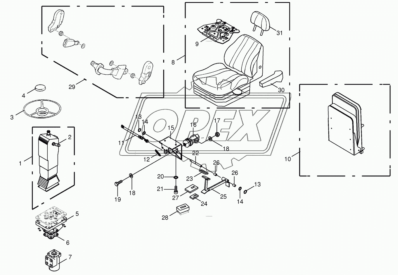 Steering columm