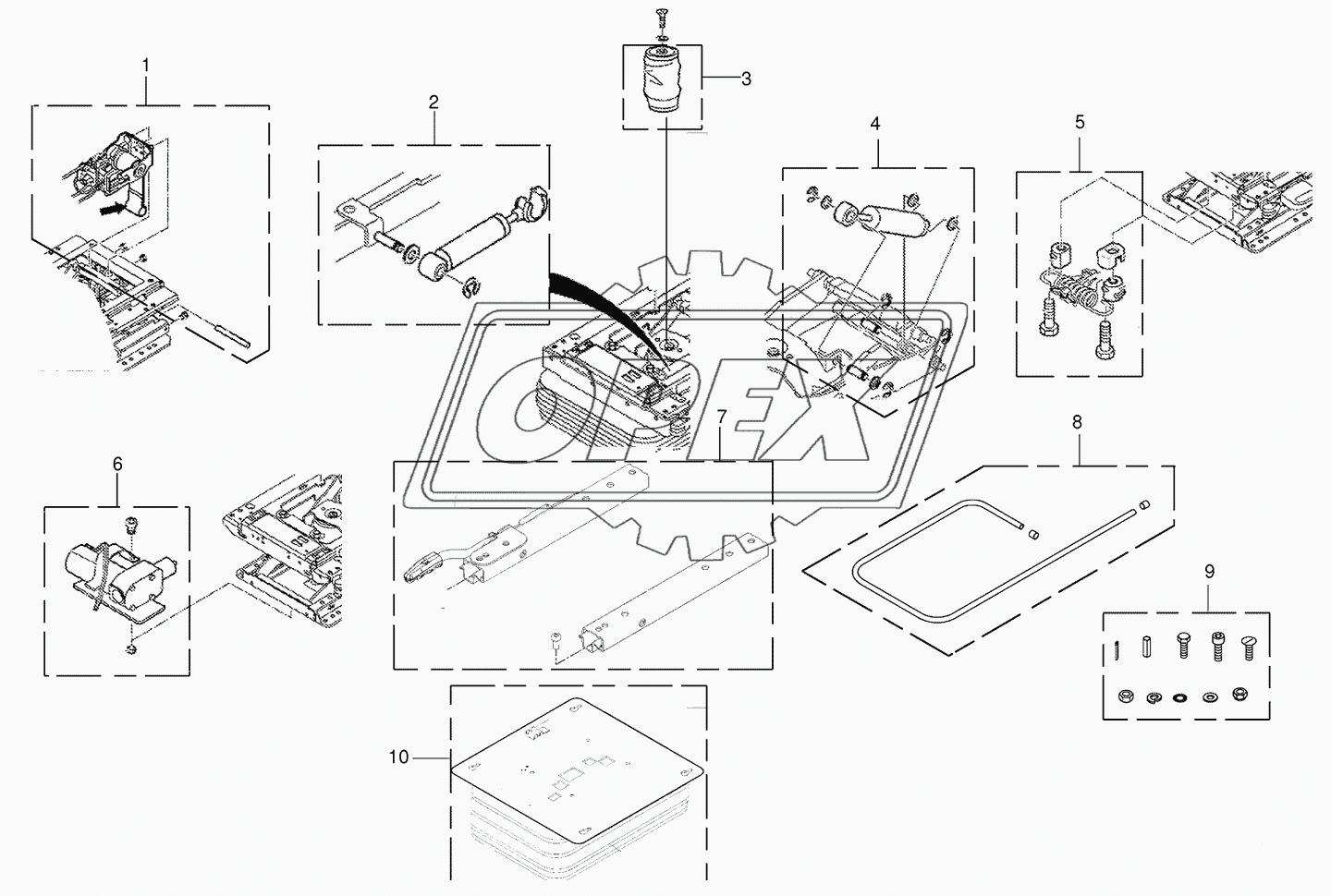 Wear parts- driver's seat