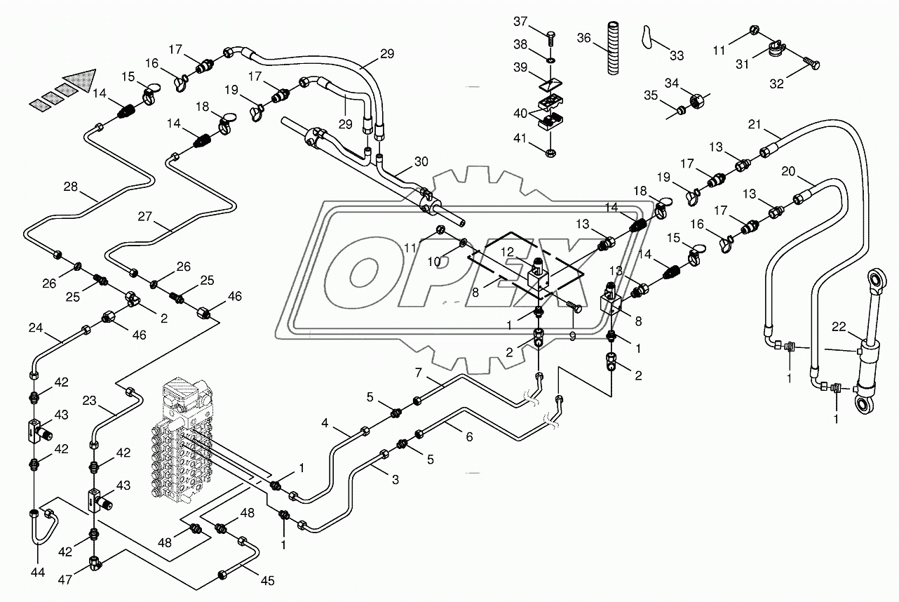 Hydraulics-sharpening device/transv. ground following