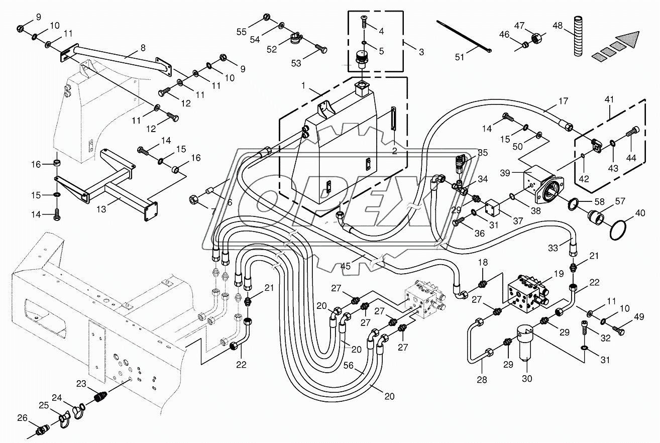 Hydraulics-additive connection back 2