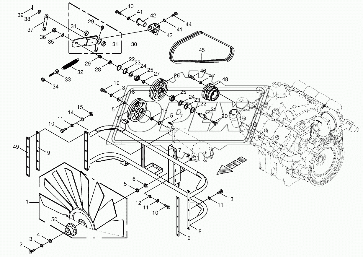 Ventilator wheel/Drive