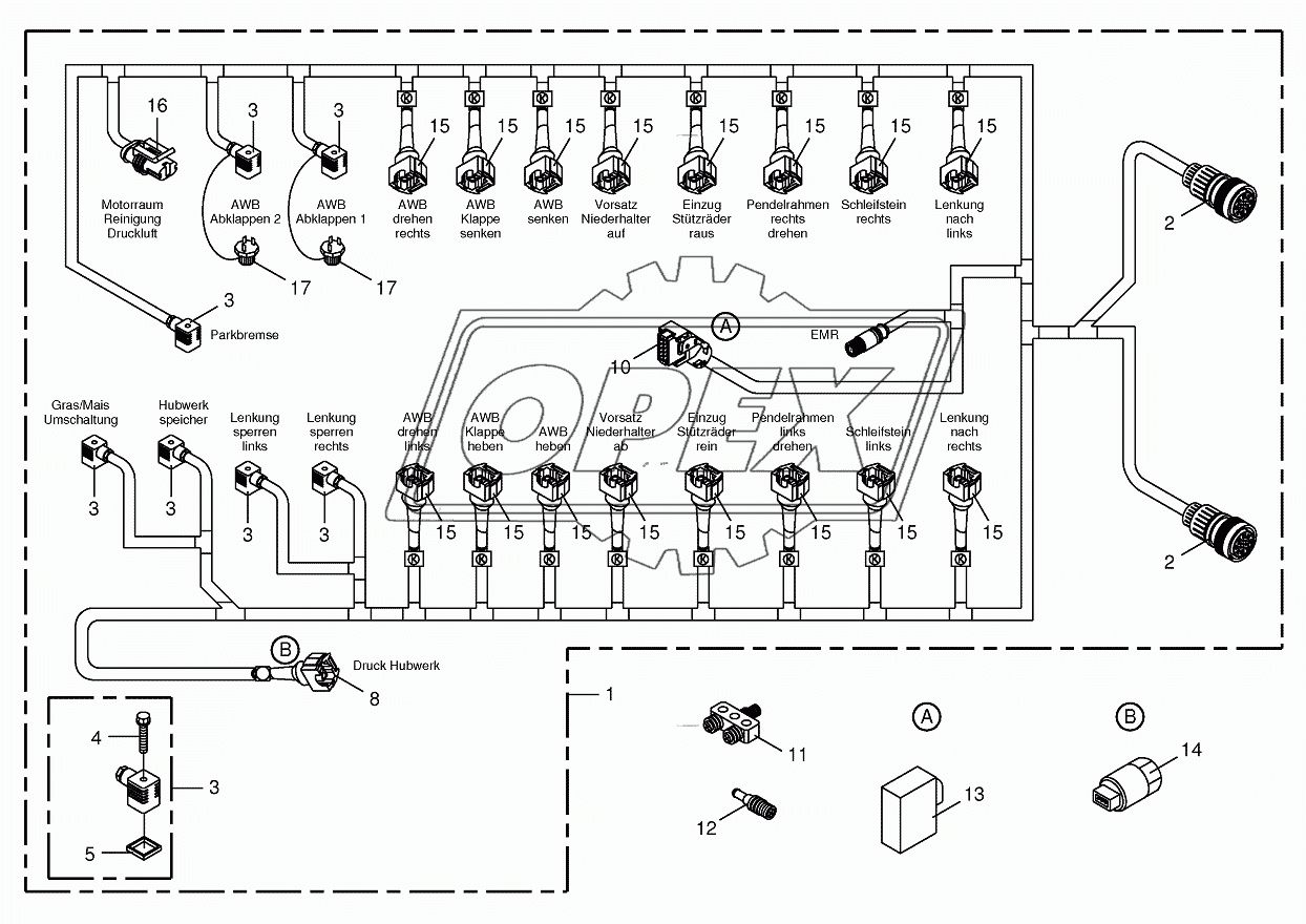 Wiring Harness-valve block