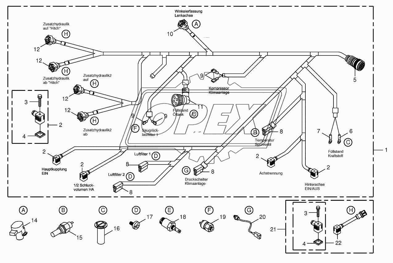 Wiring Harness-rear/drive valve