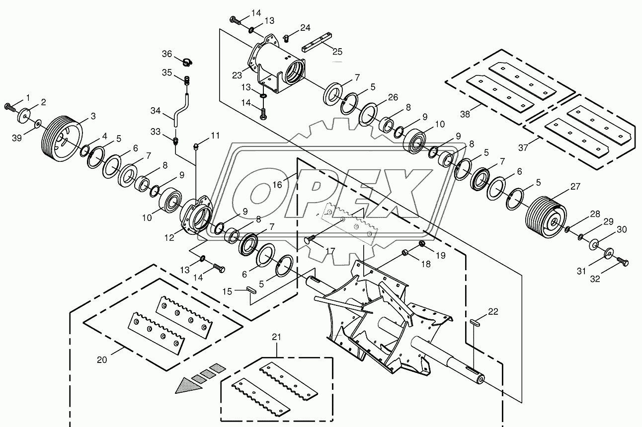 Discharge accelerator/bearing