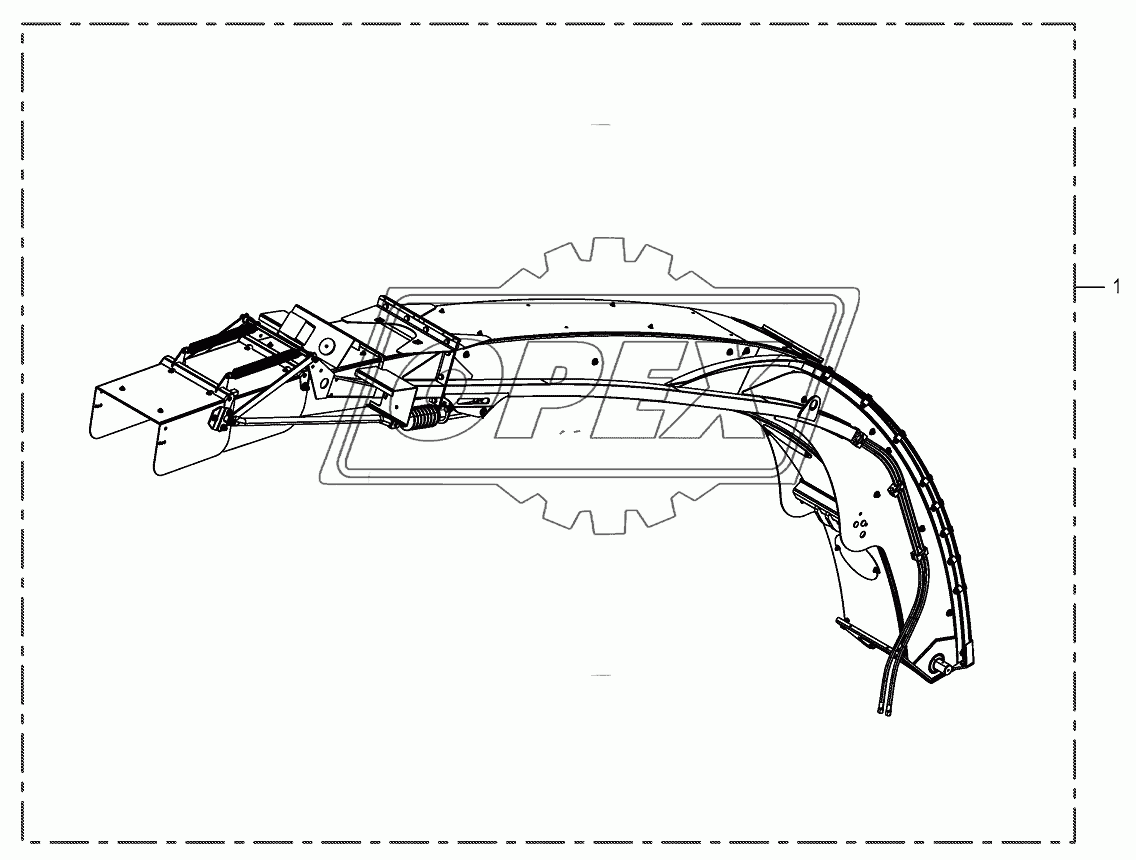 Discharge chute assembl.