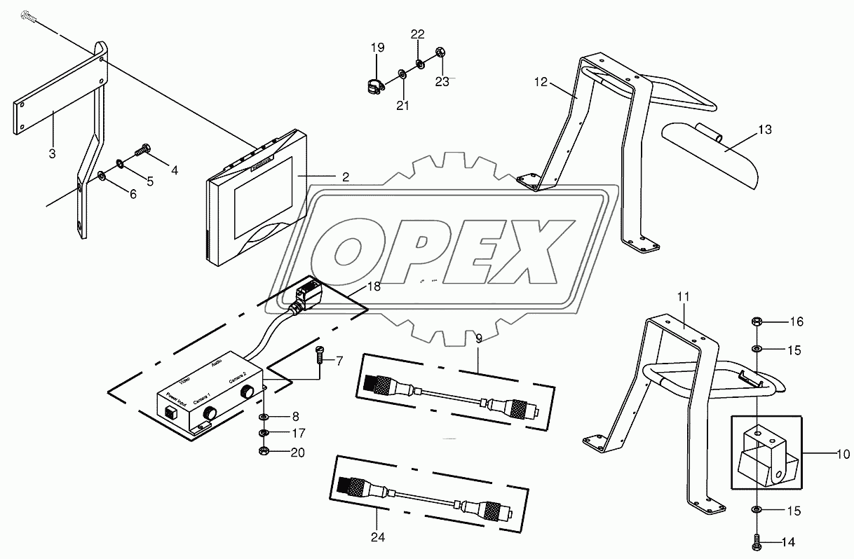 Camera surveillance/Rear view mirror