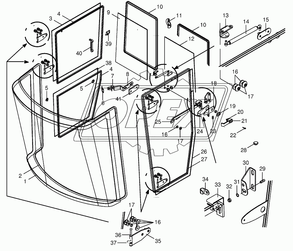 Cab-glazing