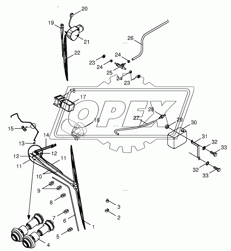 Glass wiper