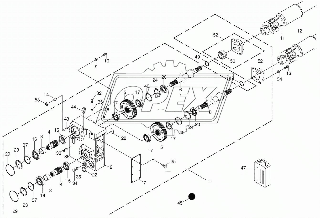 Auxiliary gearbox / Drive