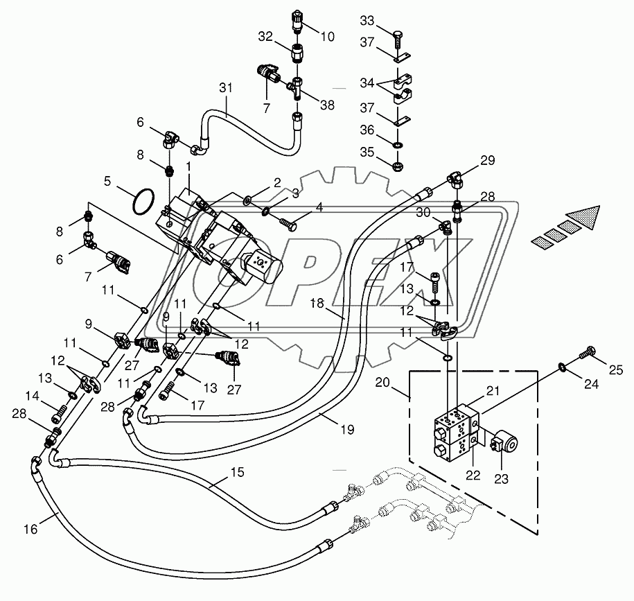 Traction drive pump