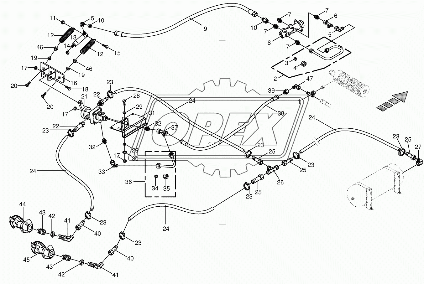 Additive connection for trailer