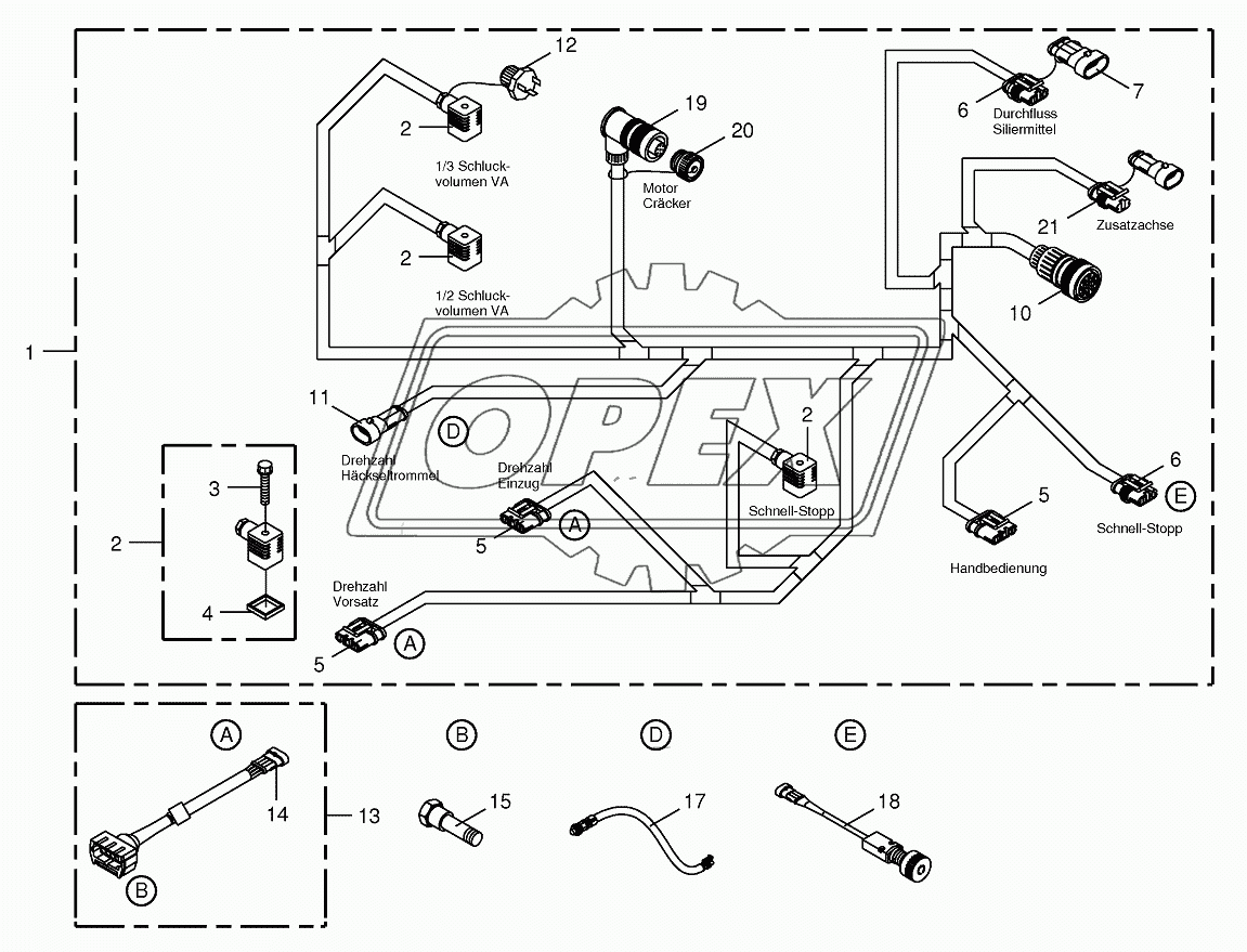 Wiring Harness - lateral left