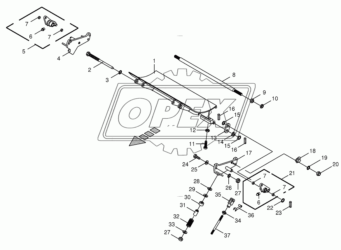 Drum base -spring-mounted