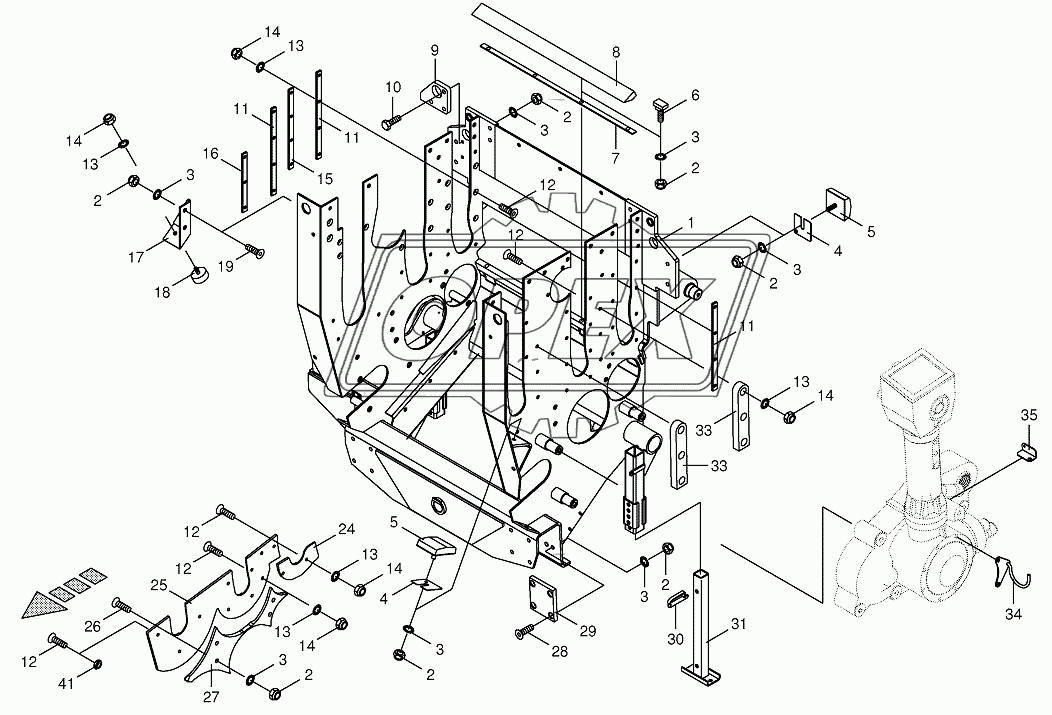 Feeder Housing with support foot 2