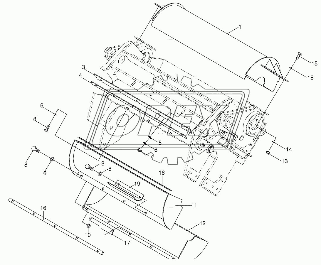 Roller basin -not spring-mounted