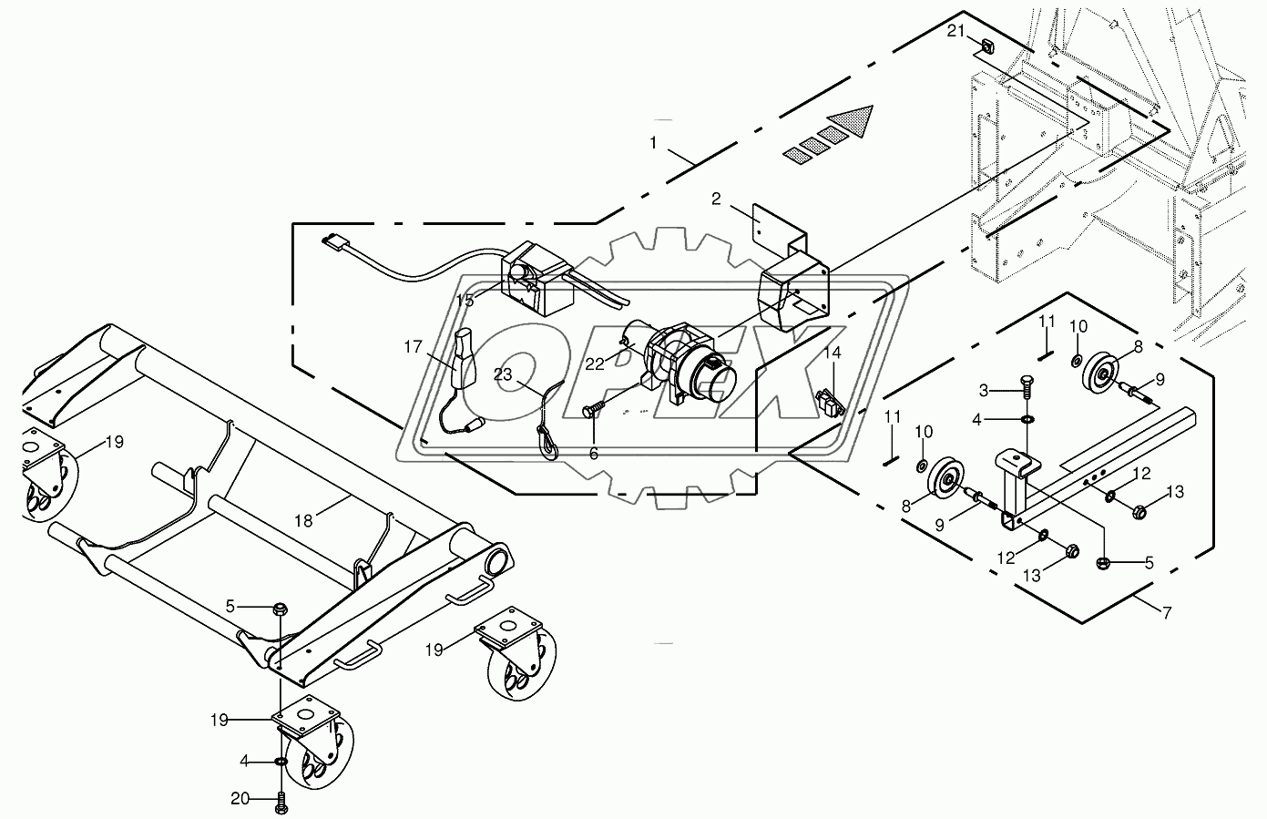 Rope winch / Installation car 2