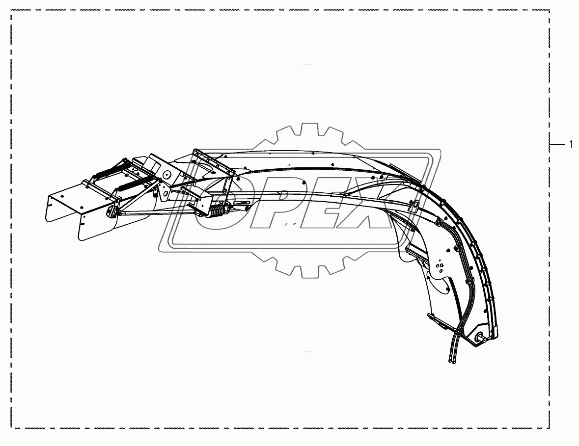 Discharge chute assembl.