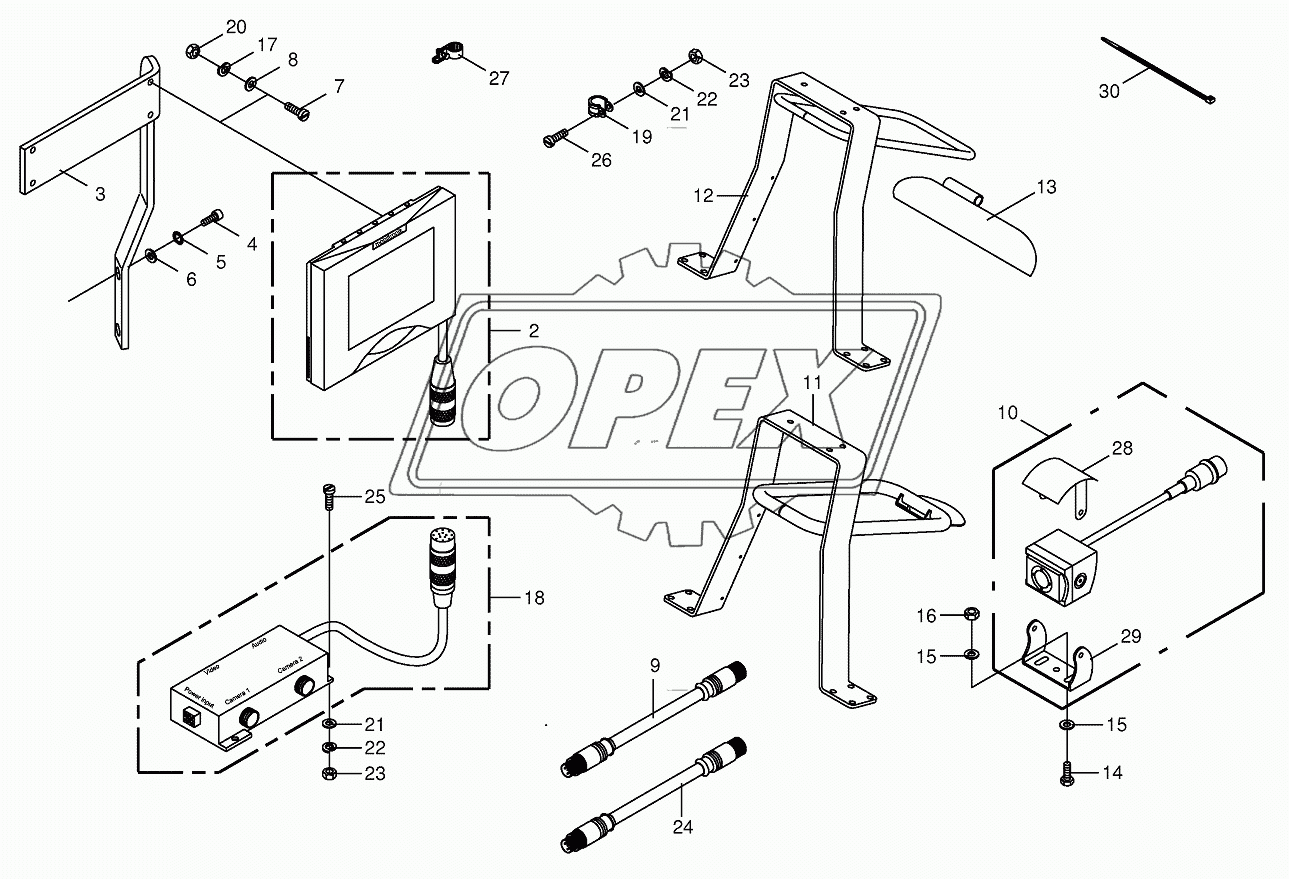 Camera surveillance / Rear view mirror