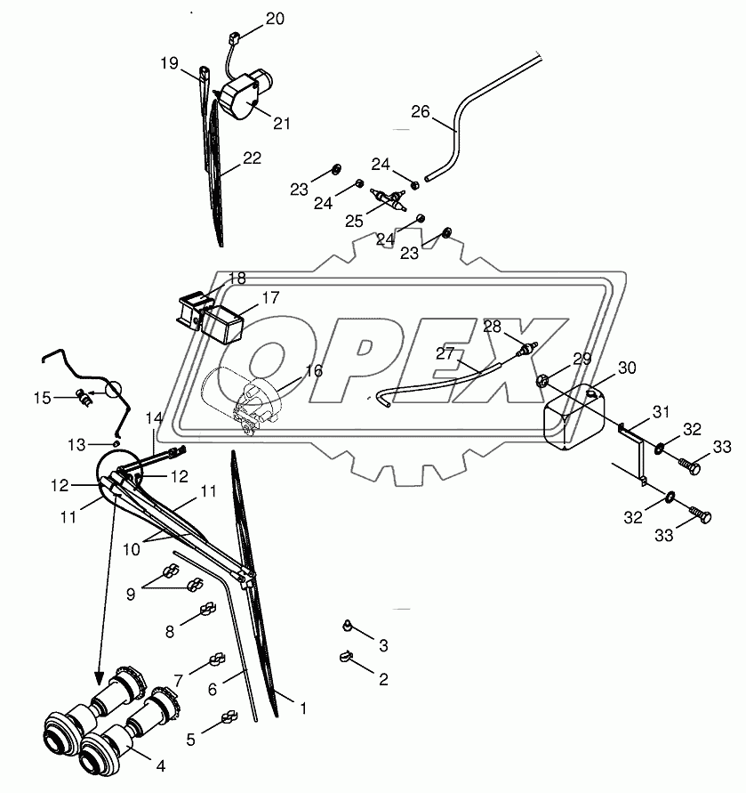 Glass wiper