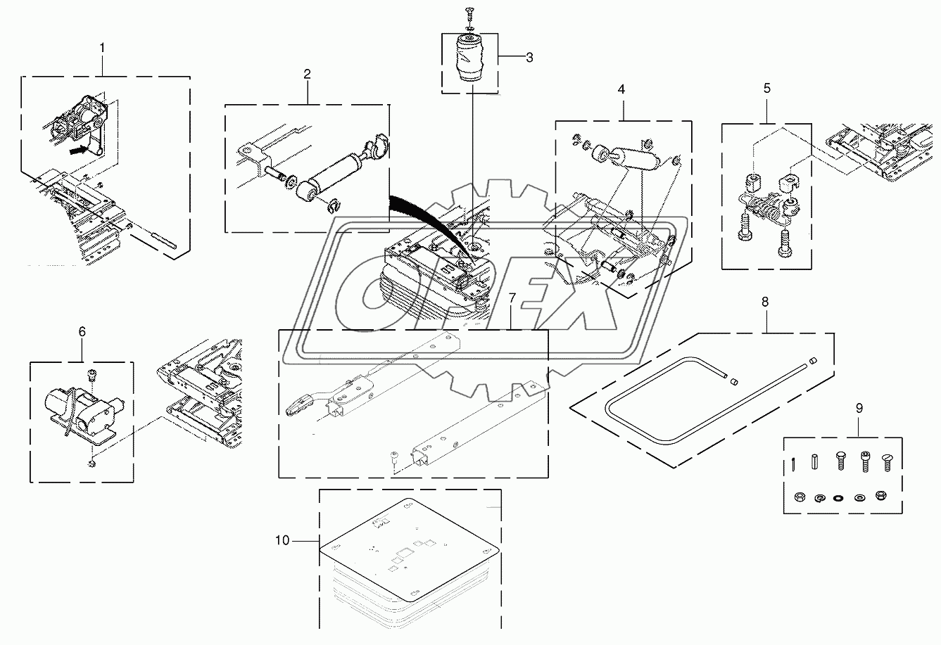 Wear parts - driver's seat