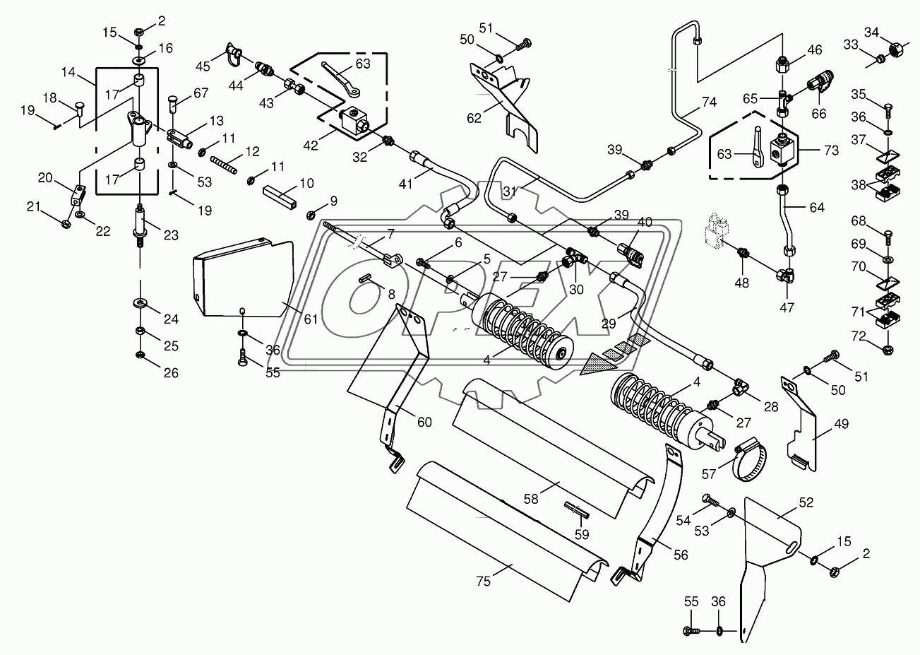 Hydraulic parking brake