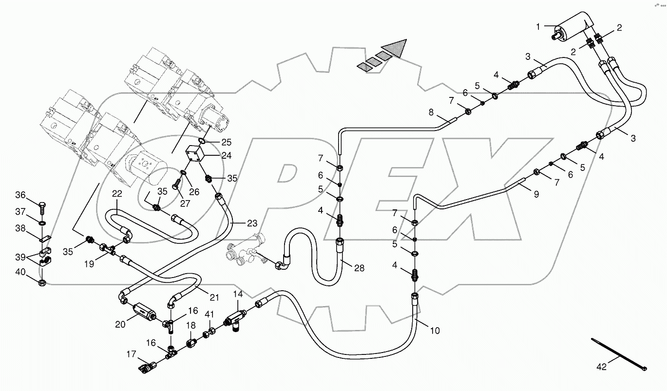 Hydraulics-sieve drive