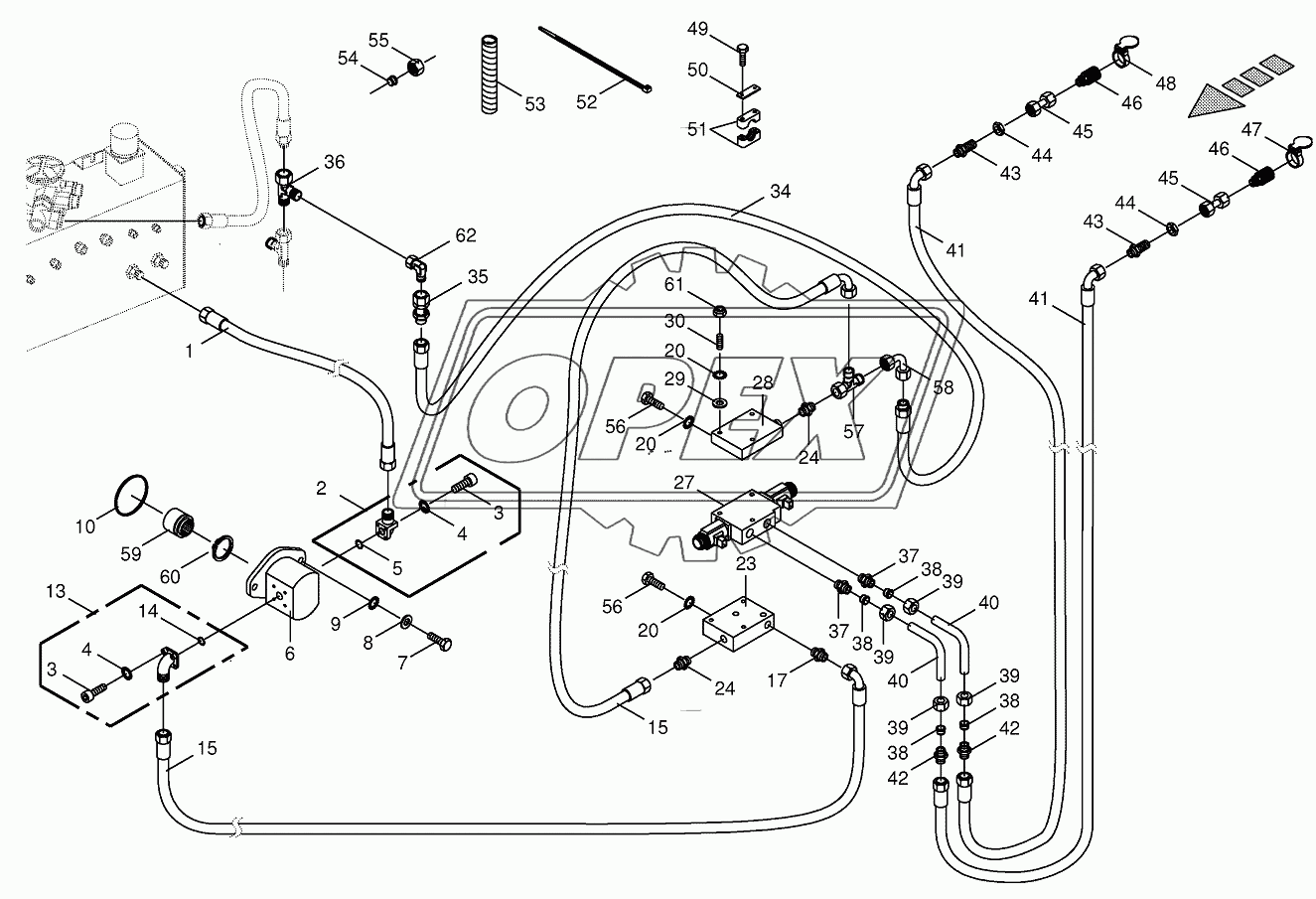 Hydraulics-additive connection back 1