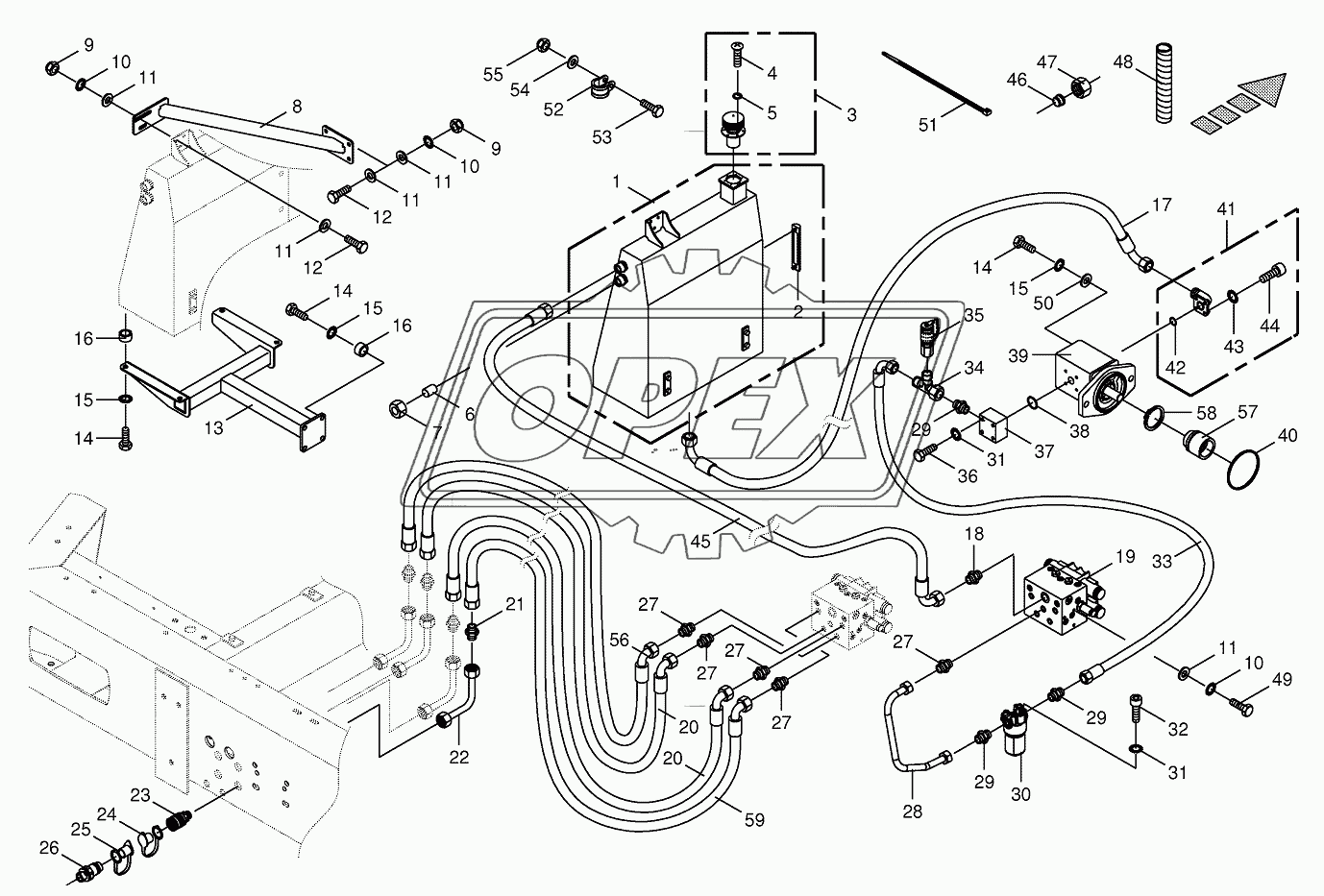 Hydraulics-additive connection back 2