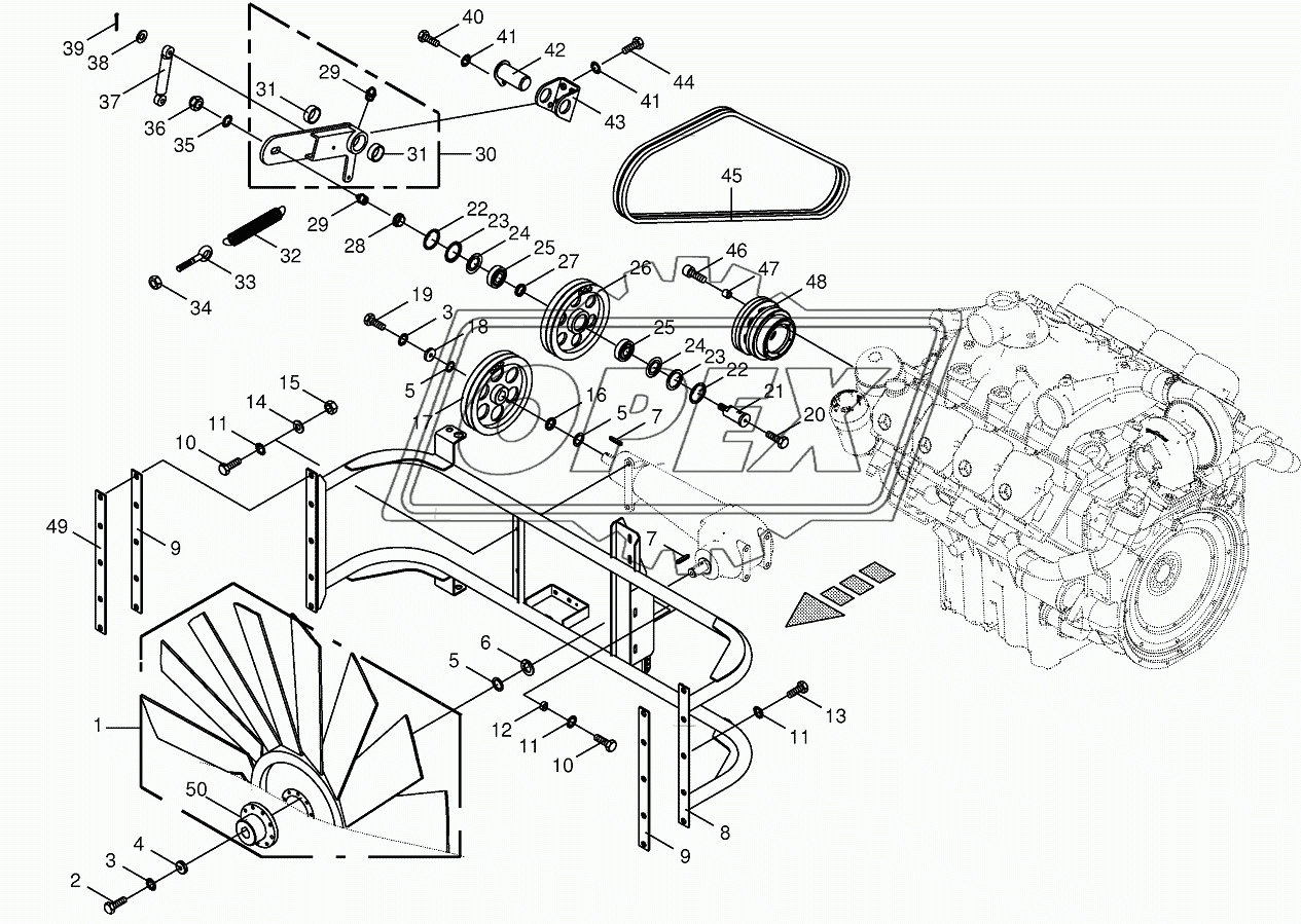 Ventilator wheel/Drive