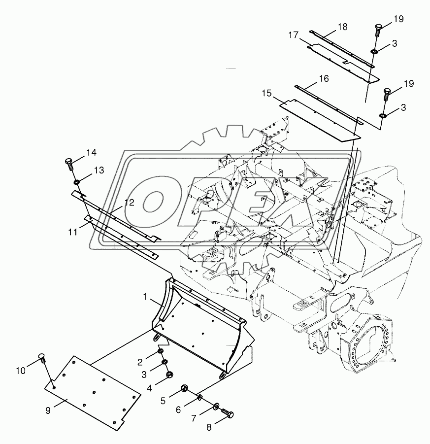 Transfer channel-not spring-mounted