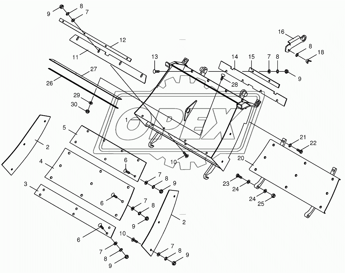 Grass channel-spring-mounted 1