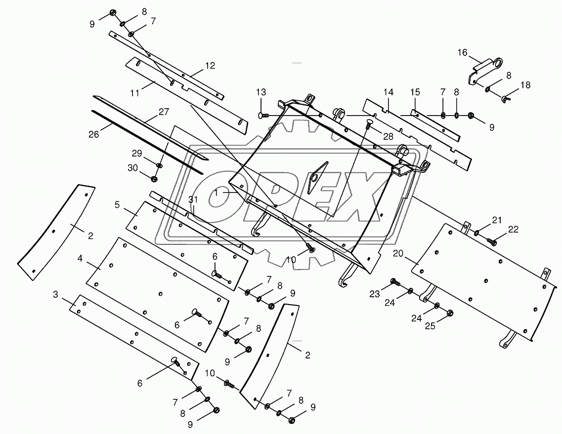 Grass channel-spring-mounted 2