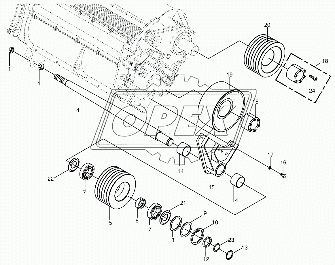Pulley for changing directions