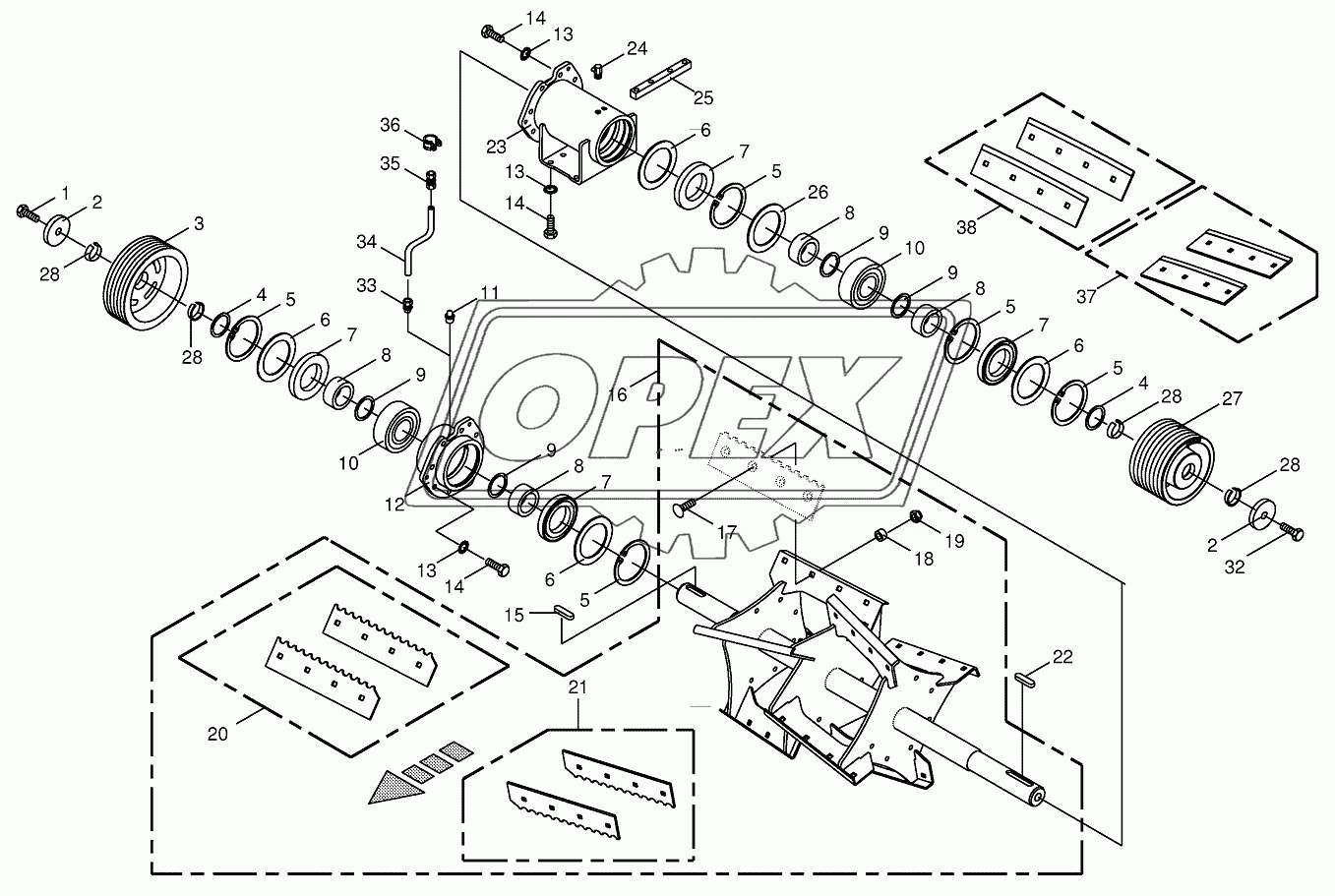 Discharge accelerator/bearing