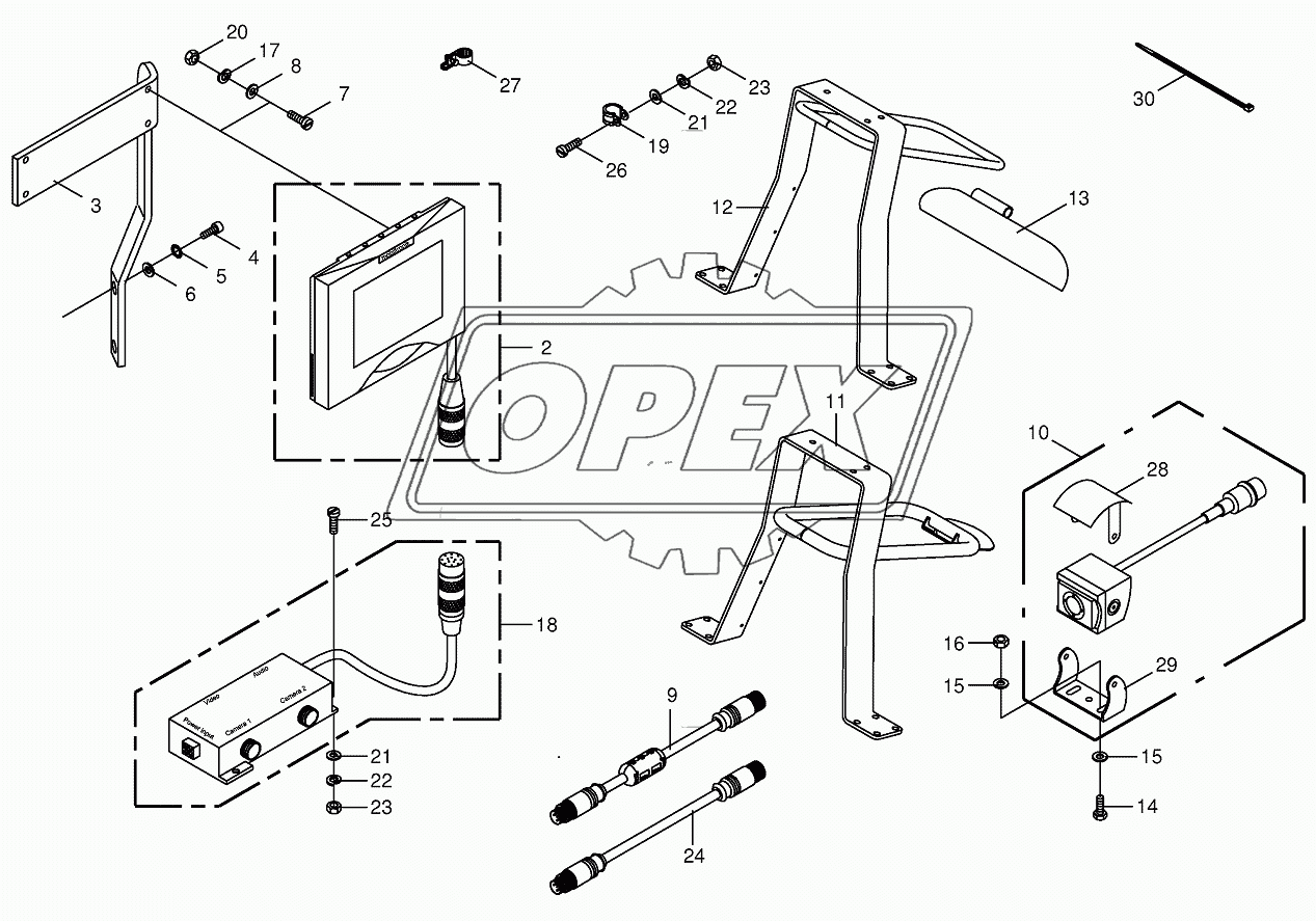 Camera surveillance/Rear view mirror