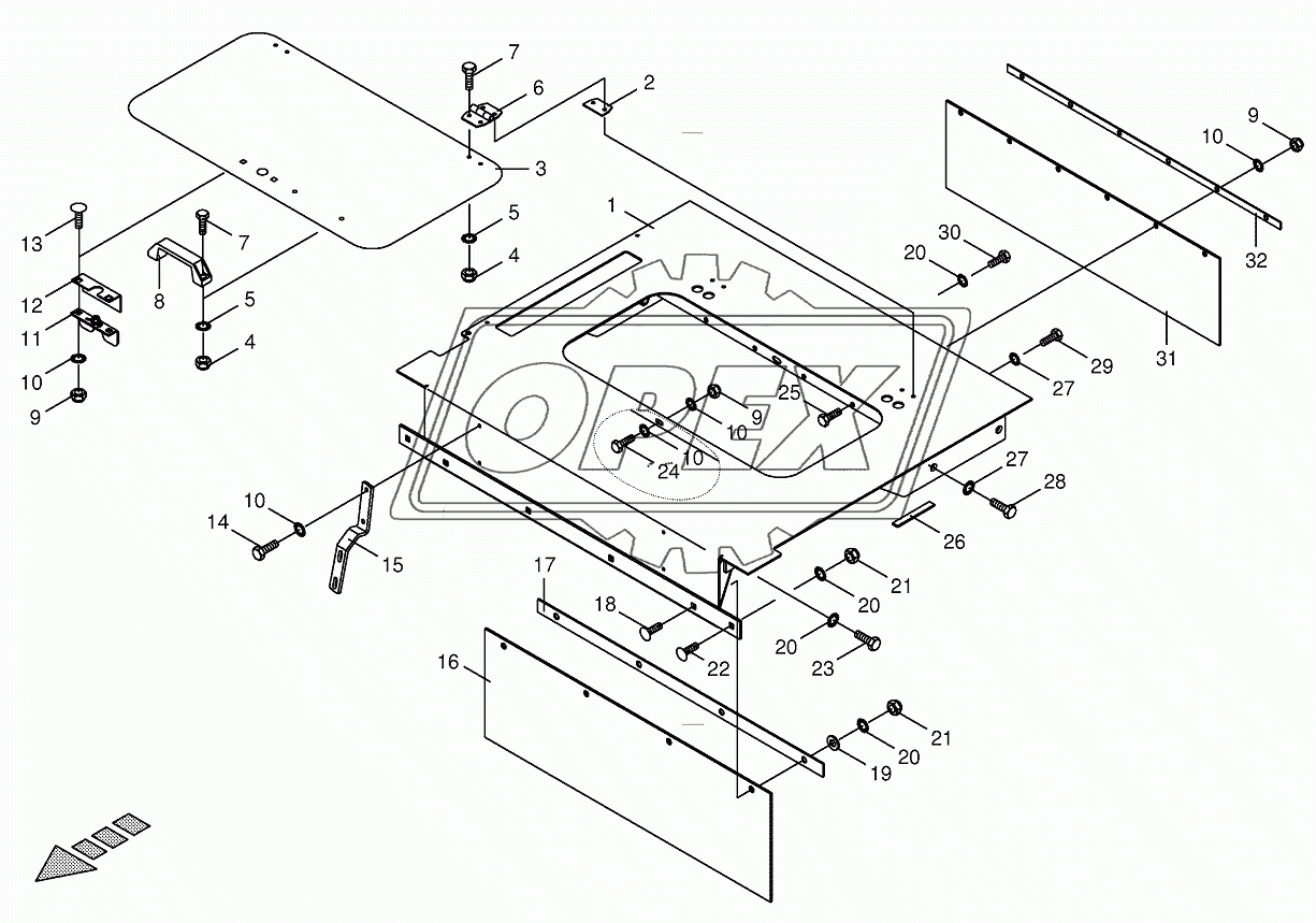 Cover-Feeder Housing