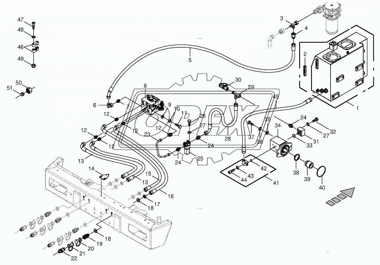 Hydraulics-additive connection back 2