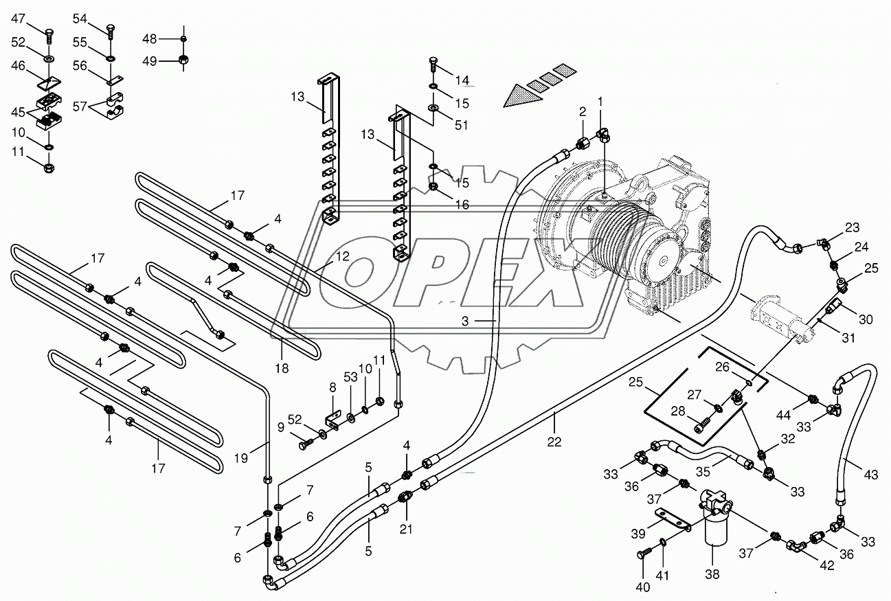 Gear oil cooler